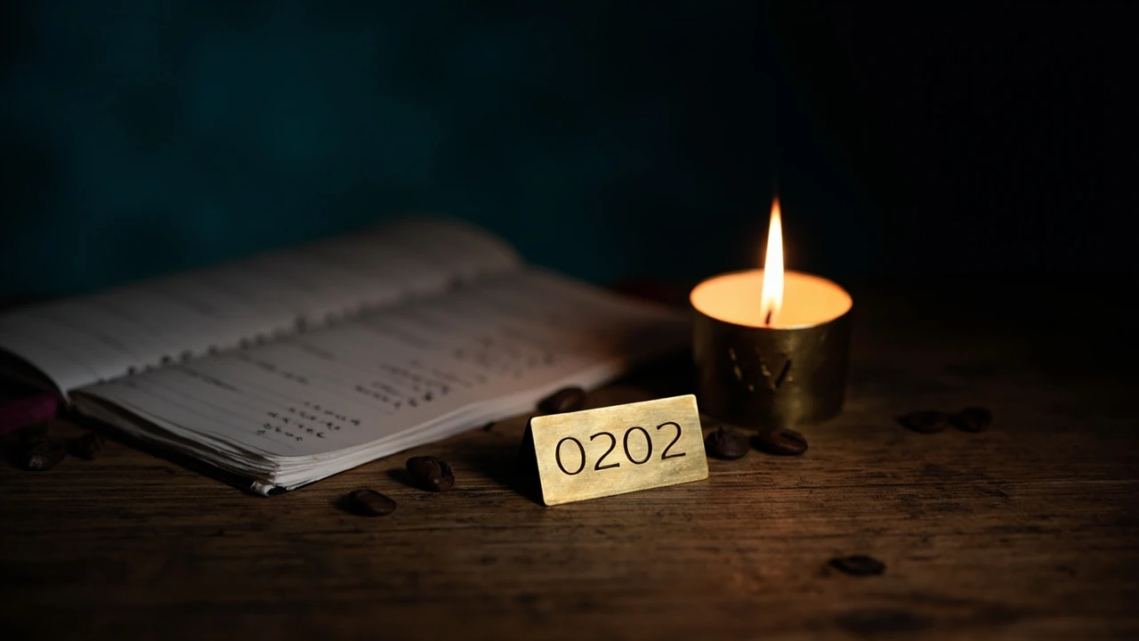 Stilisierte Darstellung der Zahl 0202 mit Lichtakzenten auf dunklem Hintergrund, passend zur numerologischen Bedeutung.